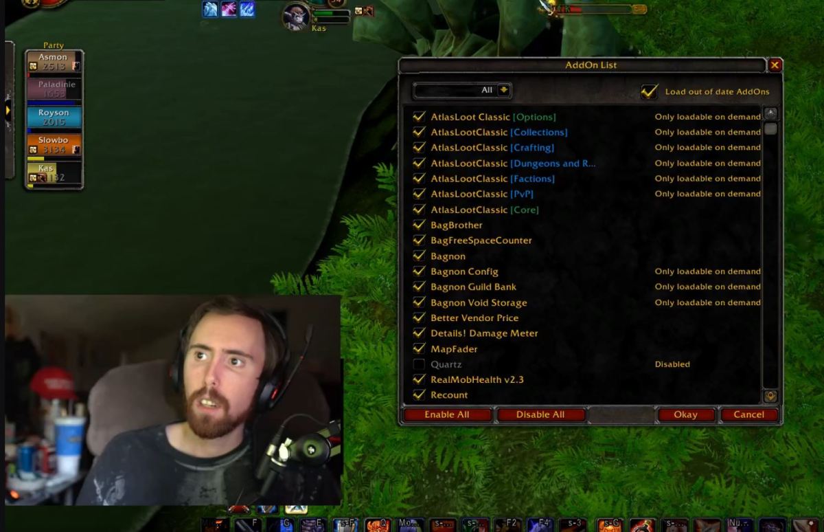 What WoW Classic Addons Does Asmongold Use?