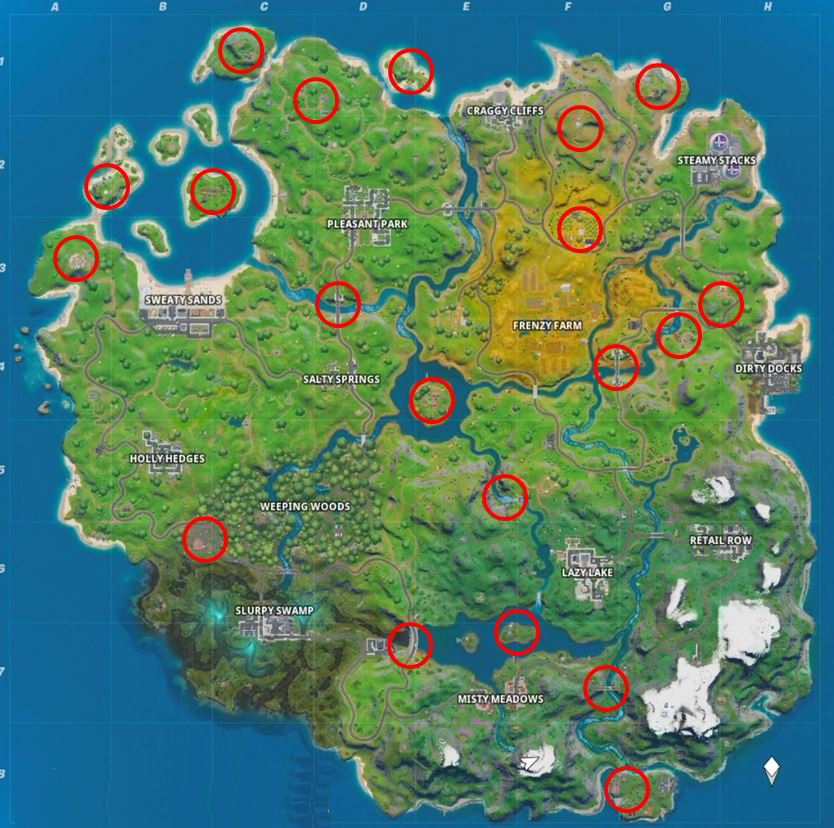 How to Find All Landmark Locations in Fortnite Chapter 2