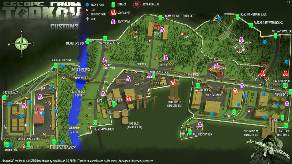 reddit escape from tarkov reserve map