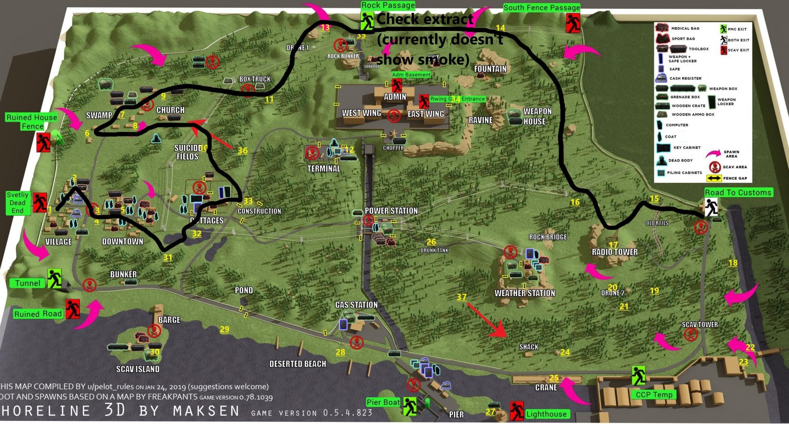 Escape From Tarkov 2020 Shoreline Map Guide Gamer Journalist   Escape From Tarkov Shoreline Cache Runs 1536x826 