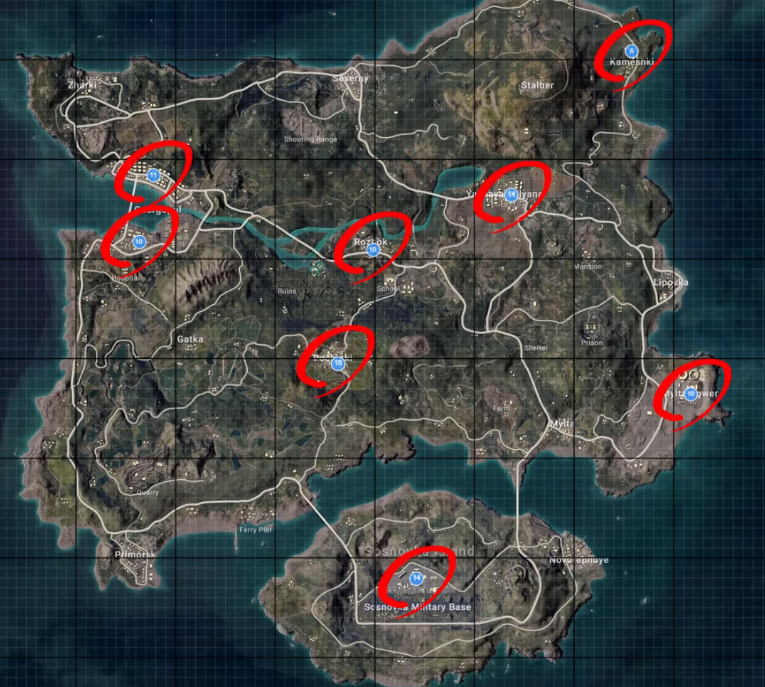 Pubg Cctv Camera Locations 