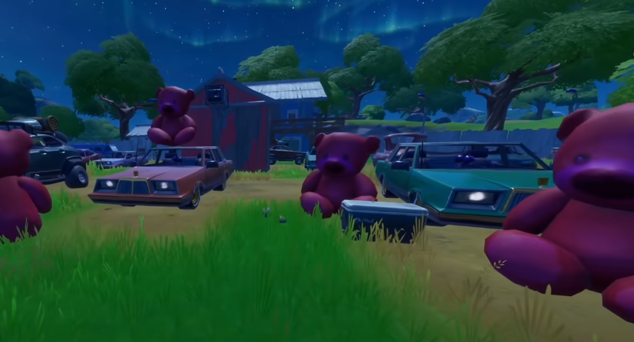 Giant Pink Teddy Bear Location in Fortnite