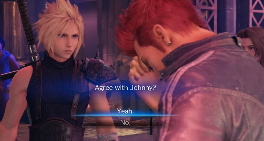 Agree with Johnny Yeah Or No Final Fantasy 7 Remake
