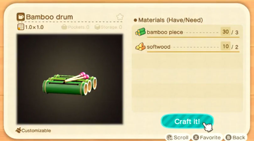Bamboo Drum Recipe