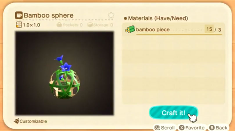 Bamboo Sphere Recipe