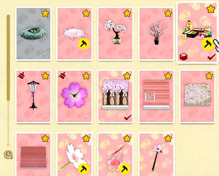 Animal Crossing: New Horizons Cherry Blossom Recipes