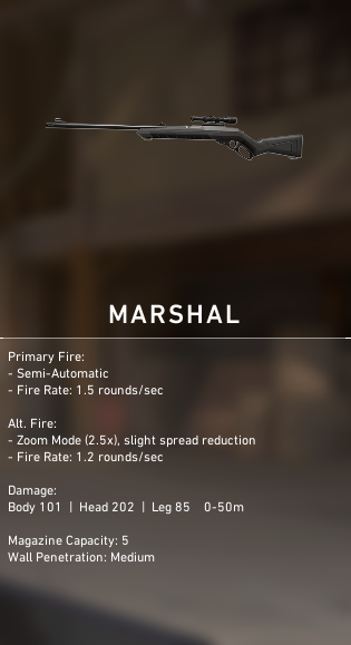 VALORANT Marshal Sniper