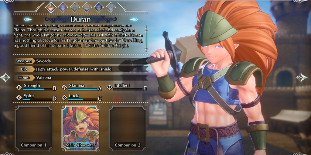 Best Starting Characters in Trials of Mana - Duran
