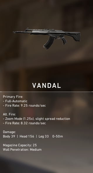 Valorant Vandal Rifle 