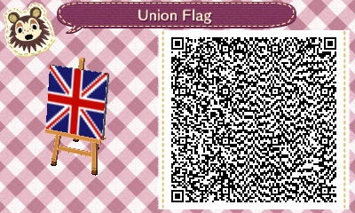 Animal Crossing New Horizons Town Flags Union Jack England Flag Code