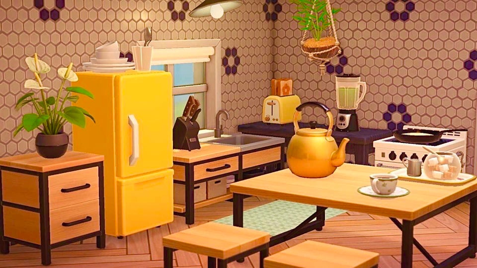 Best Animal Crossing New Horizons Kitchens Retro Vintage Ironwood