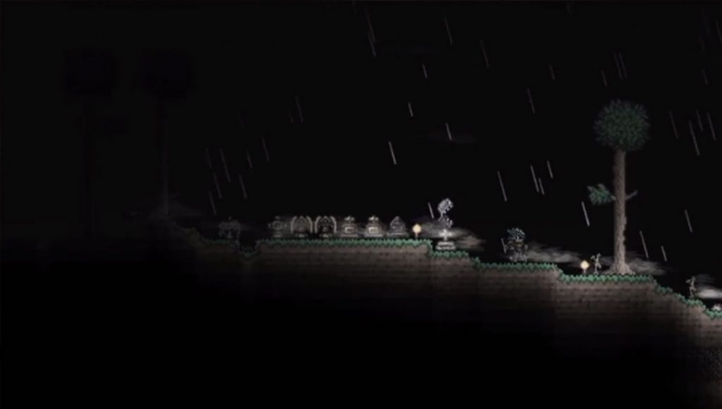 Graveyard Biome in Terraria Journey's End