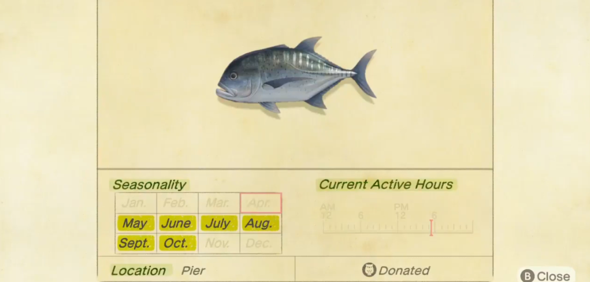 How to Catch a Giant Trevally in Animal Crossing New Horizons