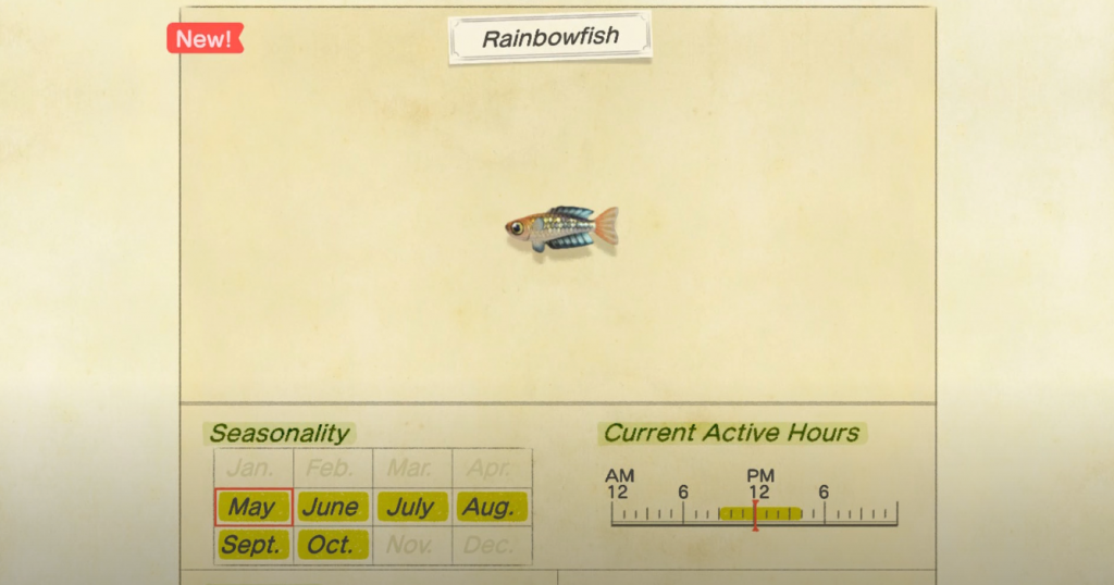 How to catch Rainbowfish in Animal Crossing New Horizons