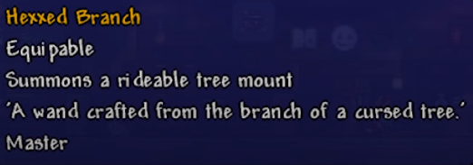Terraria Journey's End Mounts - Hexxed Branch