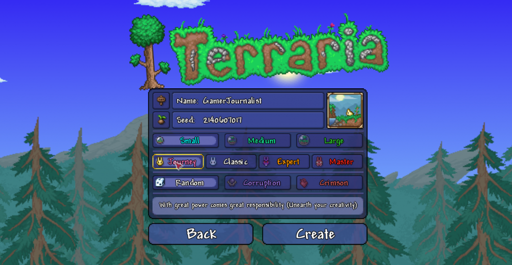 Terraria Journey Mode