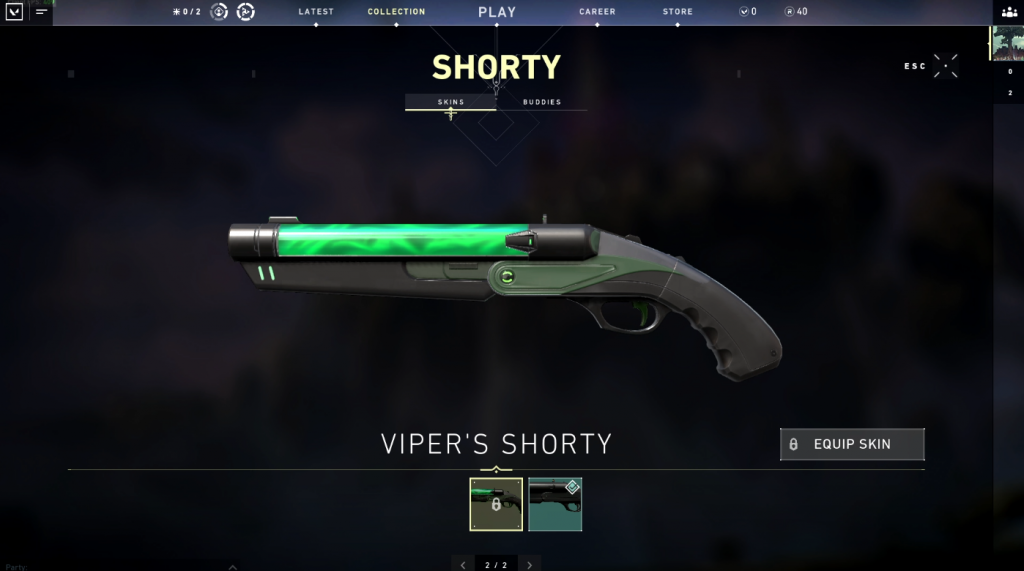 Valorant Agent Contract - Viper's Shorty