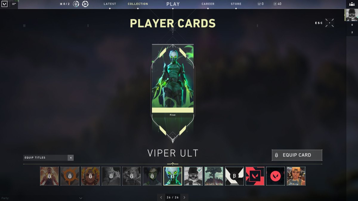Valorant Player Cards