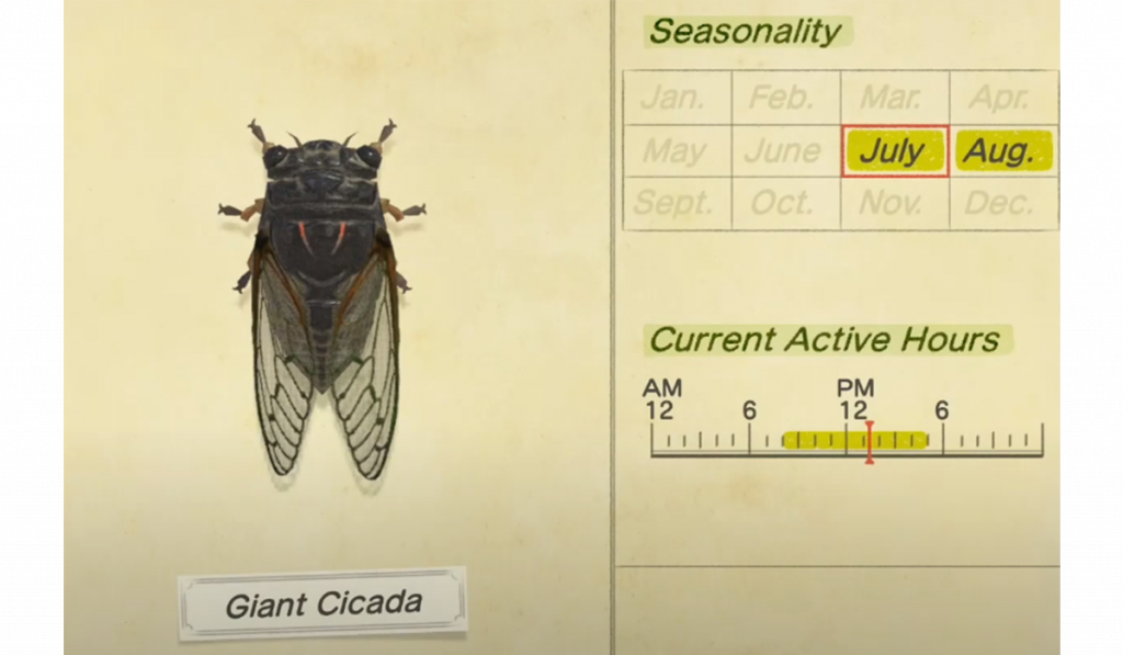 How to catch a Giant Cicada in Animal Crossing New Horizons