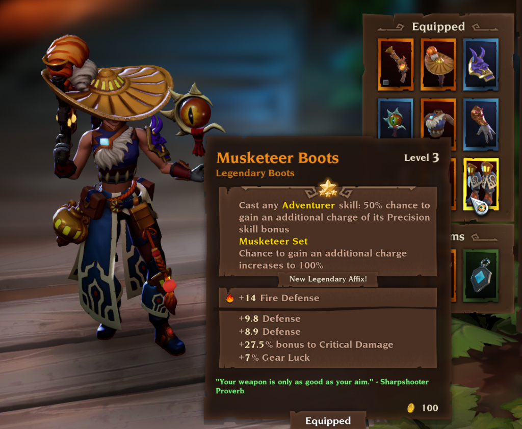 Musketeer Boots | Torchlight 3 Legendary Items List