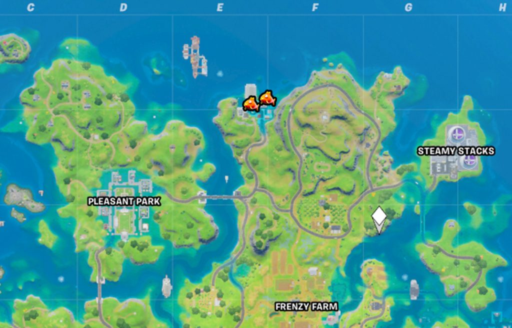 Fortnite Season 3 Week 5 Challenges Guide - Catch 5 fish at Craggy Cliffs