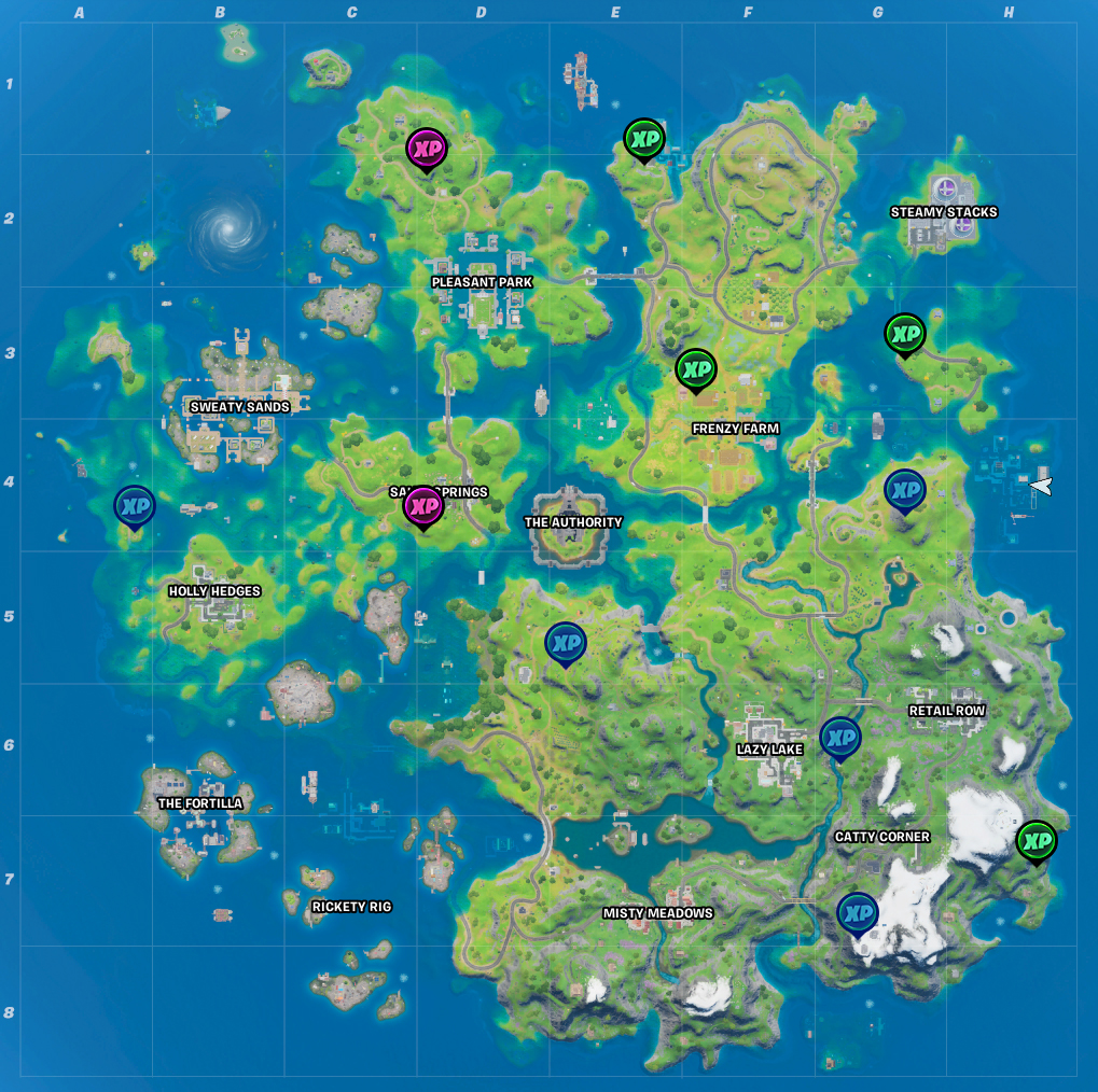 Карта хр. The Island XP Map.