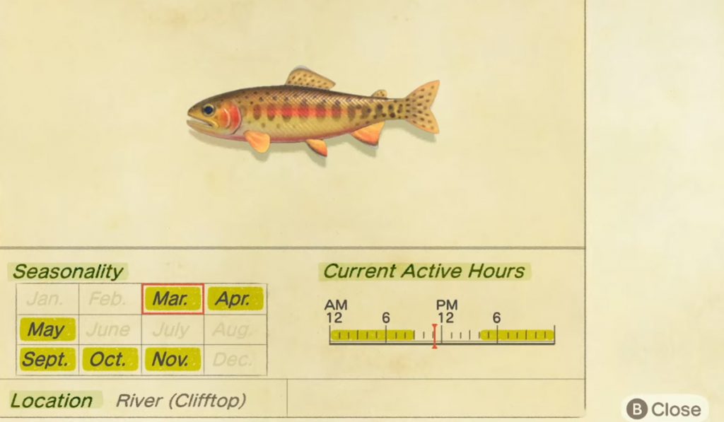 How to catch a Golden Trout in Animal Crossing New Horizons