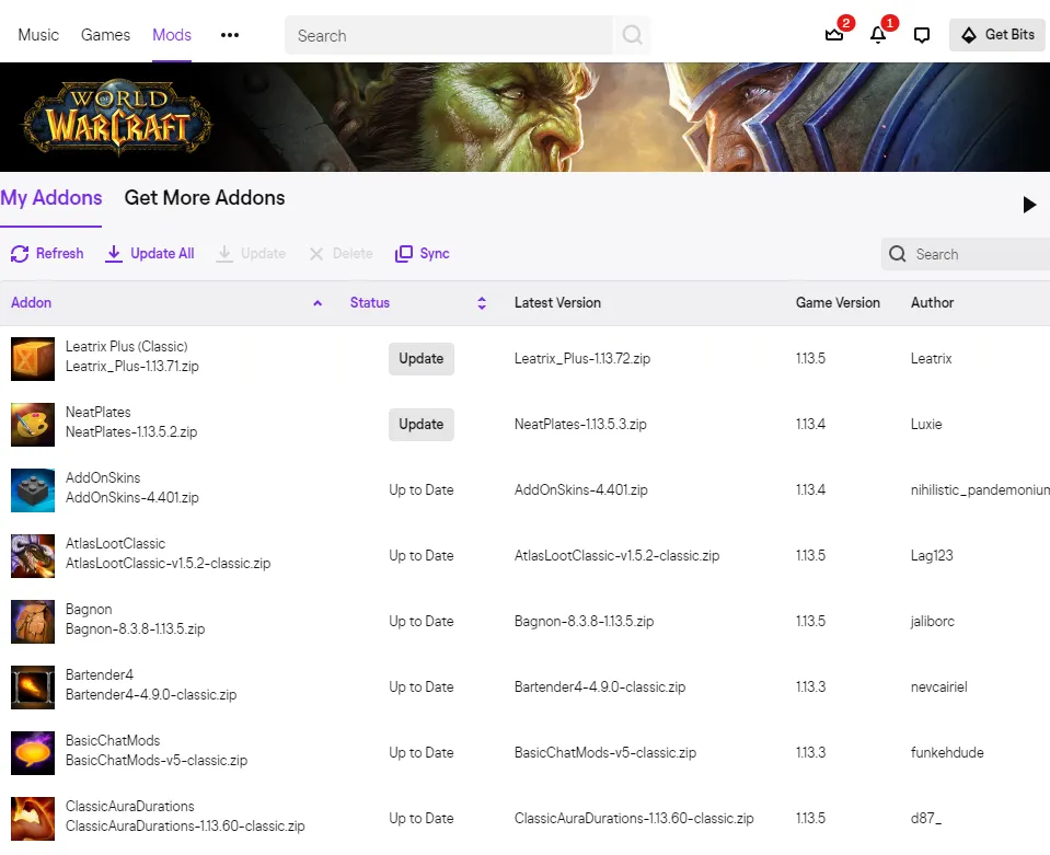 How to install addons for Classic WoW Twitch