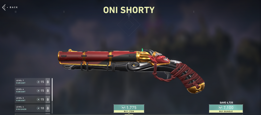 Valorant Skins - Oni collection | Shorty 1