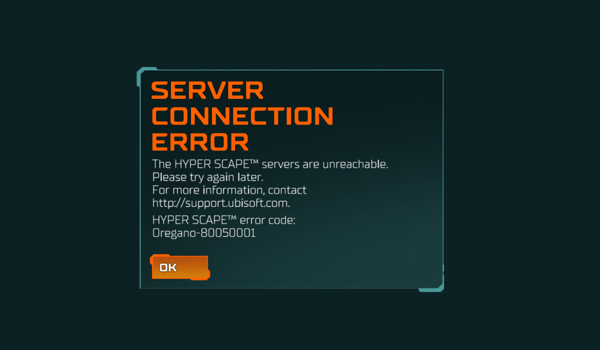 Server connect error