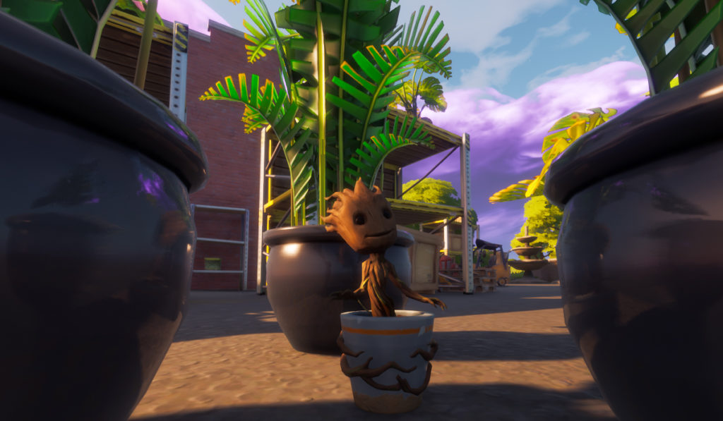 Rescue Sapling Groot from Holly Hedges Nursery Location in Fortnite