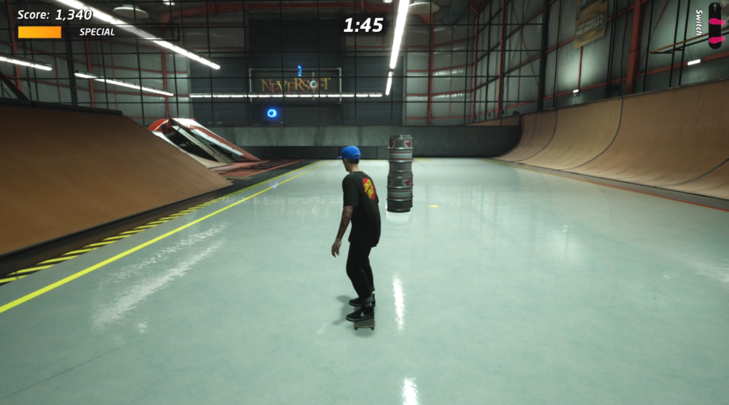 How to complete Barrel Hunt on The Hangar in Tony Hawk's Pro Skater | 2