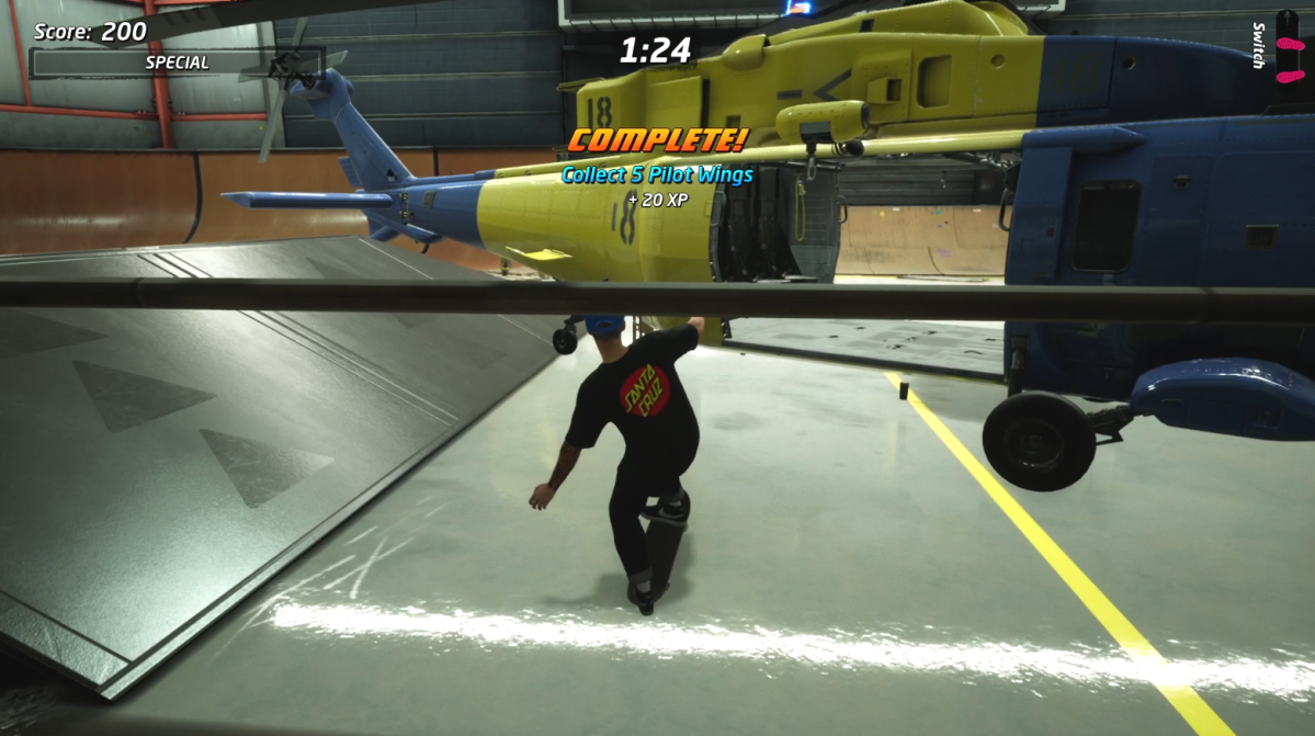 Collect-5-Pilot-Wings-on-The-Hangar-in-Tony-Hawks-Pro-Skater-1-2