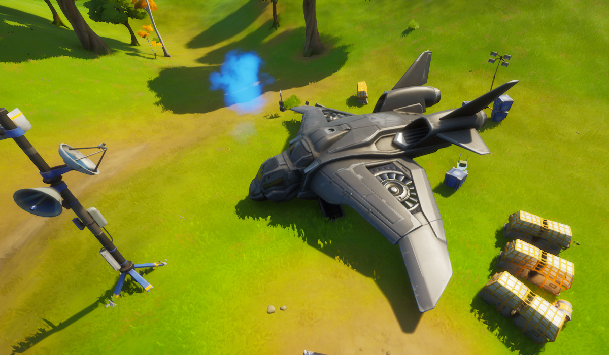 Find the loading screen picture at a Quinjet Patrol Site in Fortnite