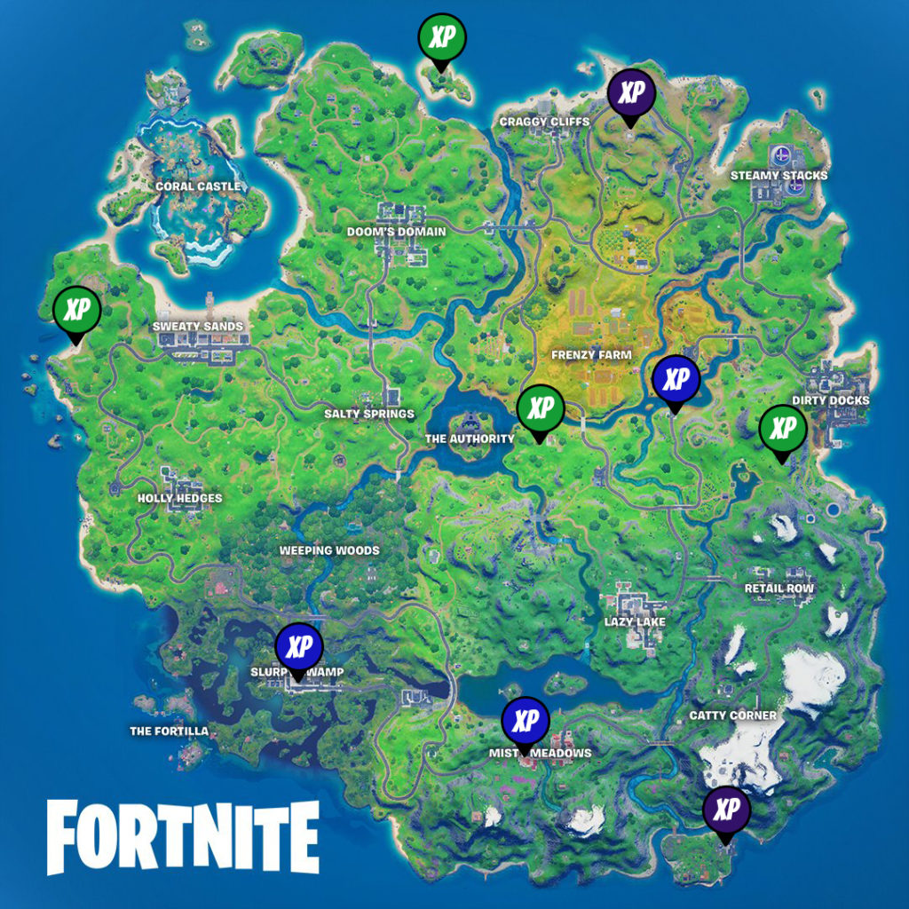 Fortnite Chapter 2 Season 4 Week 2 XP Coin Locations