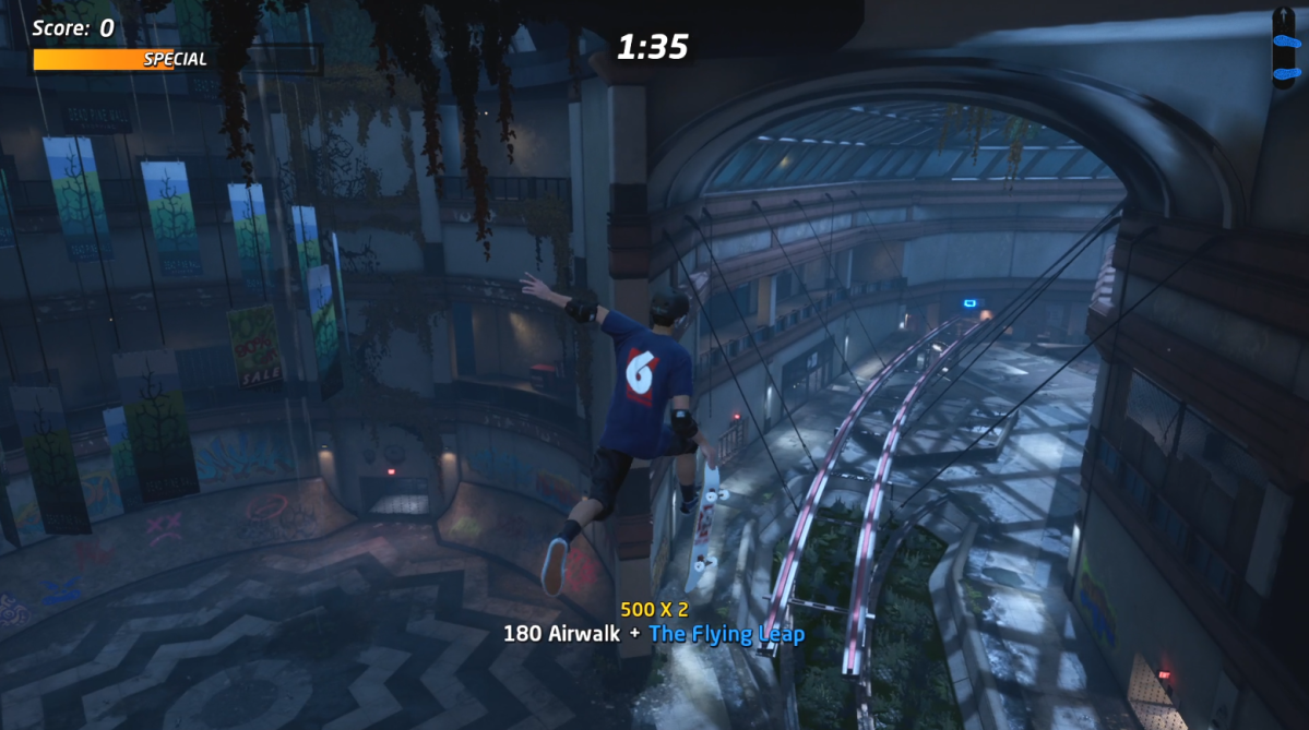 How to Airwalk the Flying Leap Gap at the Mall in THPS