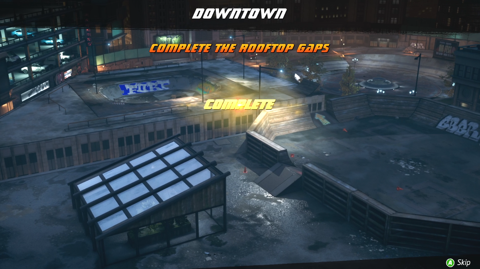 complete the Rooftop Gaps in Downtown Tony Hawk's Pro Skater 1 + 2