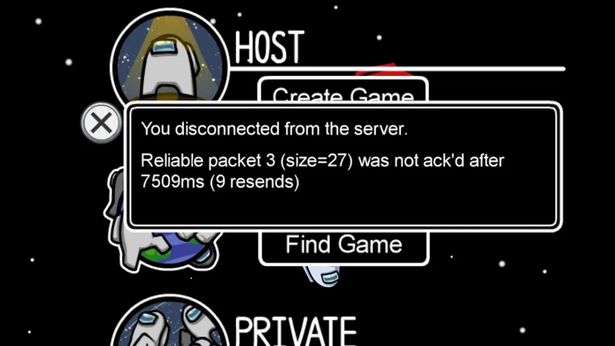 How to fix Among Us "Disconnected from the server" error
