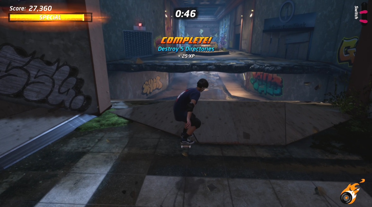 Where to destroy 5 Directories at the Mall in Tony Hawk's Pro Skater 1 + 2