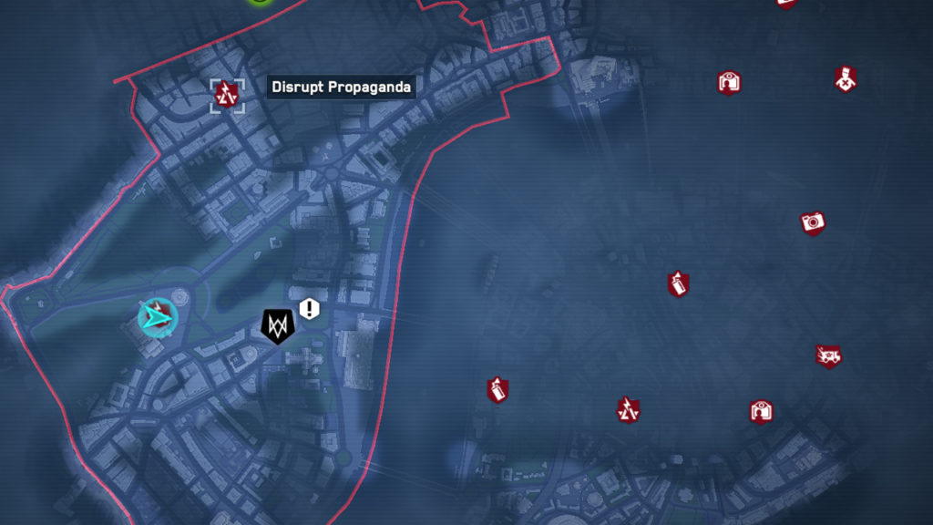 All Disrupt Albion Propaganda Locations in Watch Dogs: Legions Map