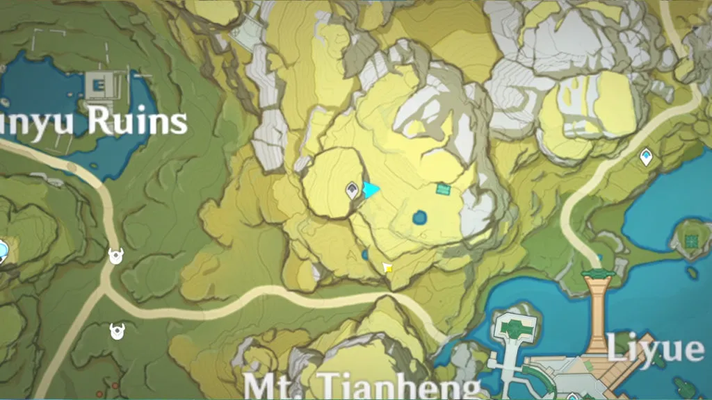 Where to find Childish Jiang in Genshin Impact - Location 2