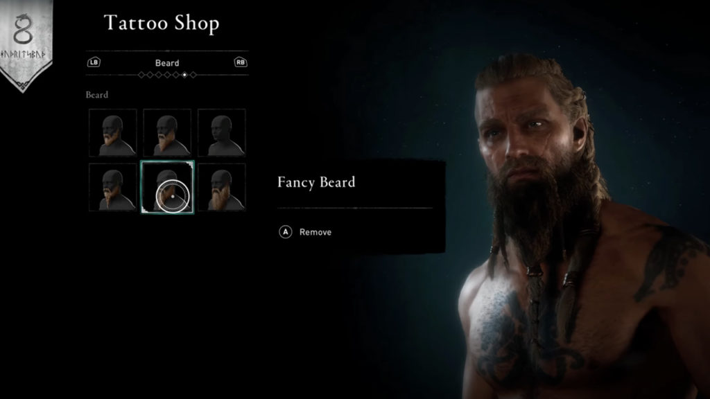 How to customize Tattoos, Beards, and Hair in Assassin's Creed Valhalla