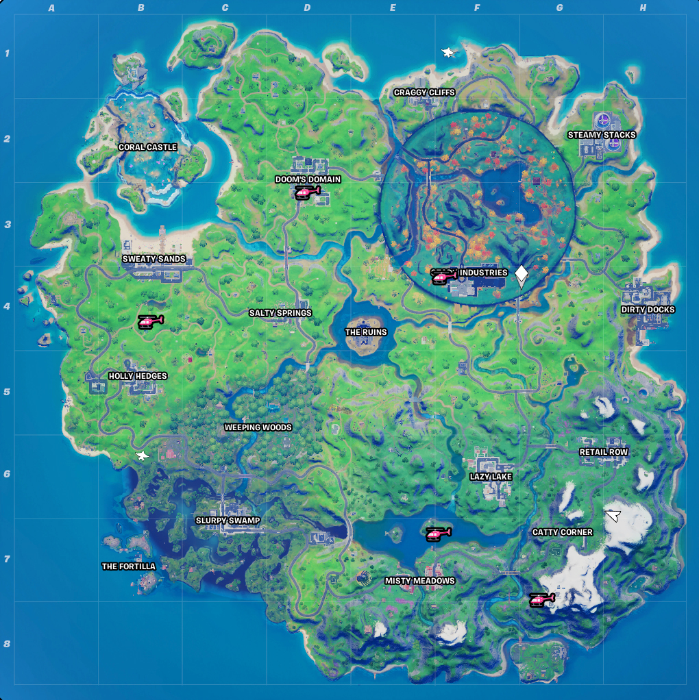 visit named locations in a single match
