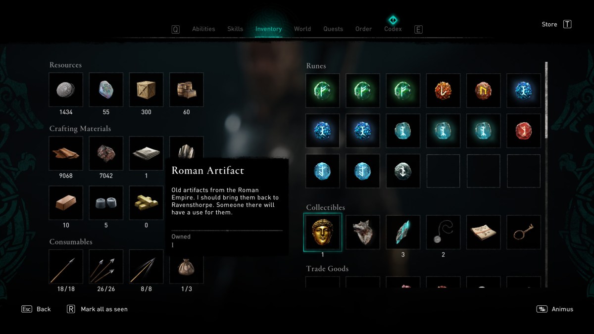 What to do with Roman Artifacts in Assassin's Creed Valhalla