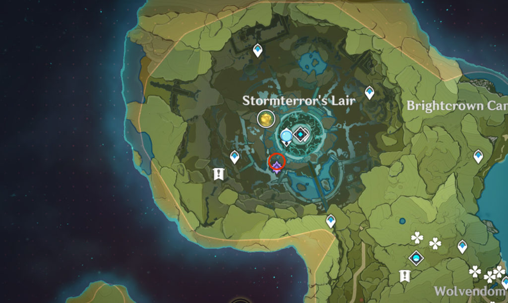 Unusual Hilichurl Location 4 - Stormterror's Lair