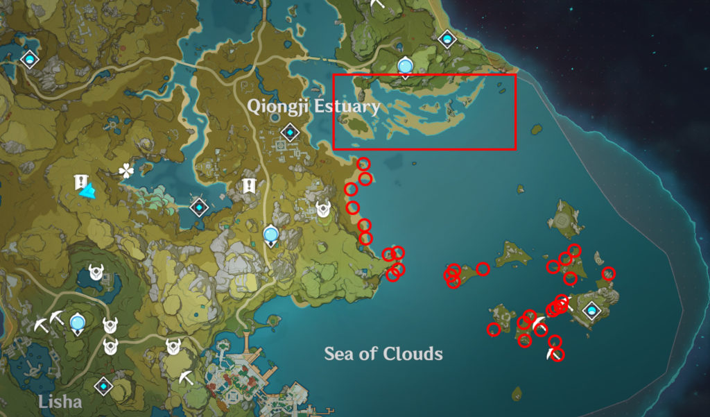 Where to find Starconch in Genshin Impact - Farm Route