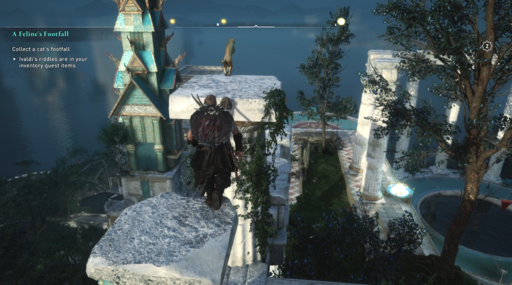 How to collect a Cat's Footfall in Assassin's Creed Valhalla - Cat Location 1
