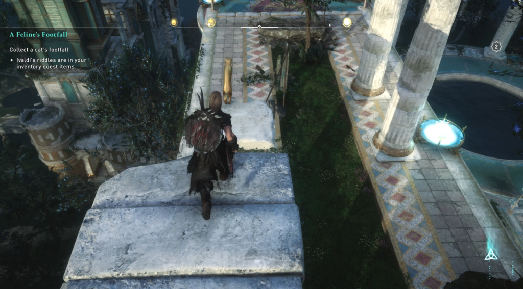 How to collect a Cat's Footfall in Assassin's Creed Valhalla - Cat Location 2
