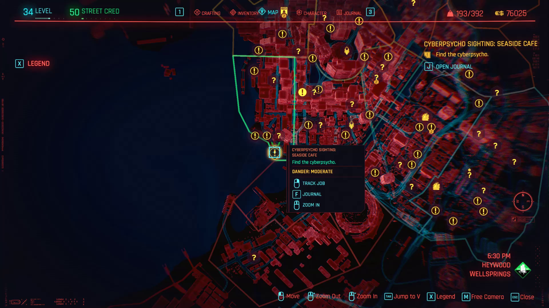 Psycho Killer All Cyberpsycho Locations In Cyberpunk 2077 Gamer   Cyberpsycho Seaside Cafe Zoomed Out 