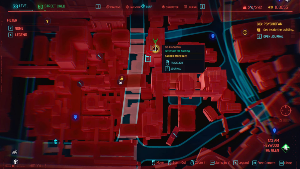 Cyberpunk 2077 Pyschofan Map Zoom In